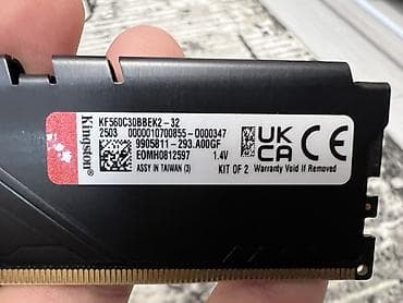 Техника и электроника: Оперативная память (RAM) для ПК, Б/у, Kingston Fury, 32 ГБ, DDR5, 6000 МГц — 2