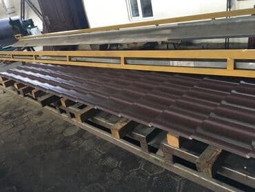 металочерепицы: Металлочерепица финера длина по заказу до 7,2м ширина 1,2 полная 1,14 — 5