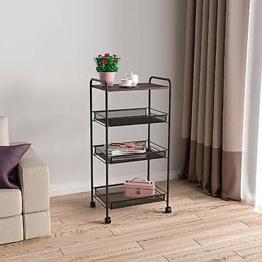 пеленальный комод с полками: ЭТАЖЕРКА "ЛАДЬЯ 34КС" со столиком под дерево Отличительные — 3