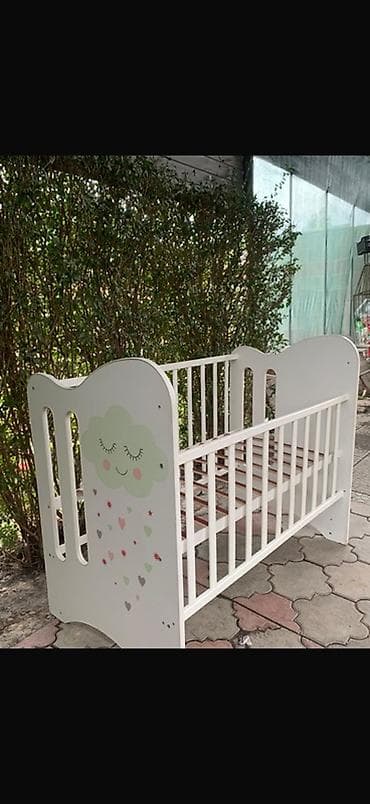 падоны евра: Детская кроватка из дерева/МДФ, белая Наш ребенок ни раз не лежал на — 3