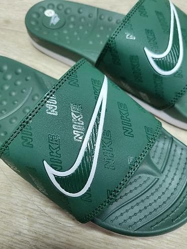 сланцы nike: Мужские сандалии, 41, Nike, Новый, цвет - Зеленый, Платная доставка — 3