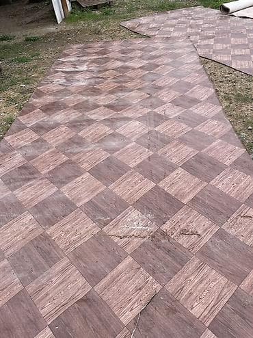 Линолеум: Линолеум в рулоне, рисунок под древесный паркет. 3.35*4.35 - Основа — 4