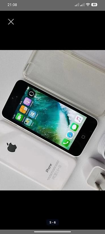 aple iphone 5: IPhone 5c, Белый, Зарядное устройство — 1