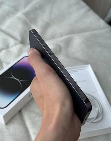 iphone 13: IPhone 14 Pro Max, Б/у, 256 ГБ, Deep Purple, Коробка, 85 % — 3