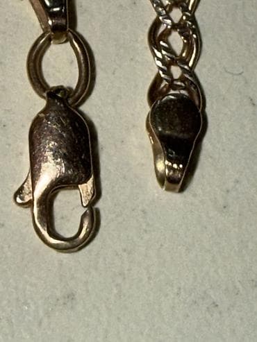 цепи на шею: Золотая цепочка, плетение «ланцгард/витая верёвка». - Цвет: жёлтое — 2