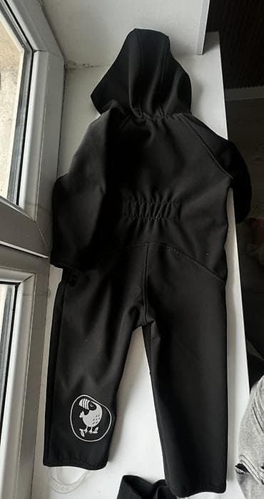 Платья: Детский софтшелл-комбинезон от Тукан, черный - Материал: софтшелл — 8