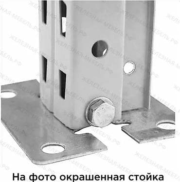 Стеллаж СФМ 2000х1750х800 (2 яруса с настилом) Цинк - для гаража — 3
