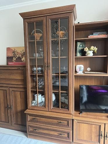 саунд бар: Стенка-шкаф, Тип стенки-шкафа: Модульная, Для зала, Особенности: С отделением под телевизор — 2