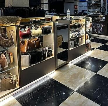 контейнер магазине: Островная торговая витрина/павильон для ТЦ - Тип: модульный островок — 4