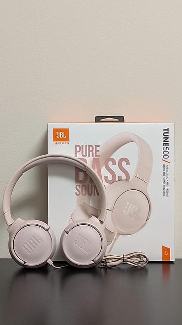 Беспроводные полноразмерные наушники: Проводные накладные наушники, JBL, Новый, цвет - Розовый — 1