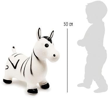 надувной осел: Прыгун «Зебра» — надувная игрушка гелиевый . - Материал: плотная — 1
