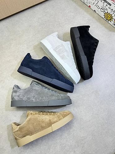 сумка чемодан цена: Замшевые кроссовки Dolce & Gabbana - Материал верха: натуральная — 2