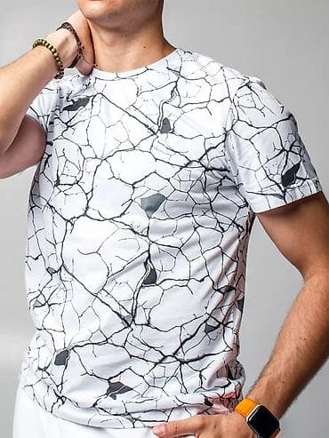 nike teech: Футболки оптом Мужская футболка с принтом “мрамор/трещины”. - — 2