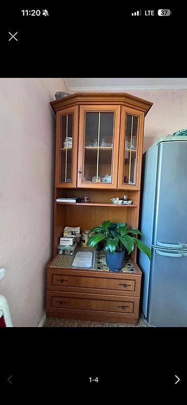 Үй жана бакча: Дубал шкаф, Дубал шкаф түрү: Модулдуу, Үй, конок бөлмөсү үчүн, Өзгөчөлүктөрү: Тамак-аш идишин сактоо үчүн — 1