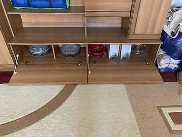 стенка горка в гостиную: Стенка-шкаф, Тип стенки-шкафа: Горка, Для зала, Особенности: Для хранения посуды — 3