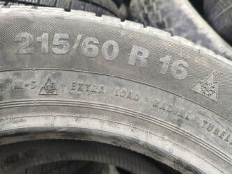 зимние шины на gx: Шиналар 215 / 60 / R 16, Кыш, Колдонулган, Жуп, Жеңил унаалар, Жапония, Continental — 3