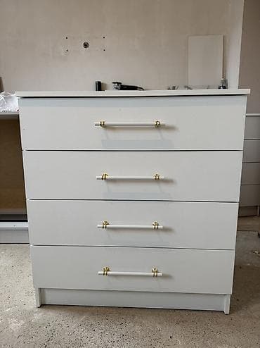 Комод для одежды, Новый, Без зеркала, ЛДСП, цвет - Белый, Серый, Бежевый, Самовывоз, Платная доставка