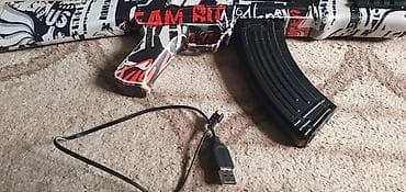 PS4 (Sony PlayStation 4): Игровой автоматизированный бластер/игрушечный автомат б/у. Стрельба — 2