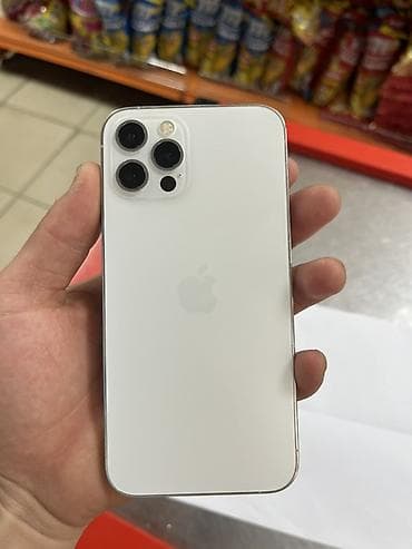 айфон 12pro: IPhone 12 Pro, Б/у, 128 ГБ, Белый, 84 % — 1