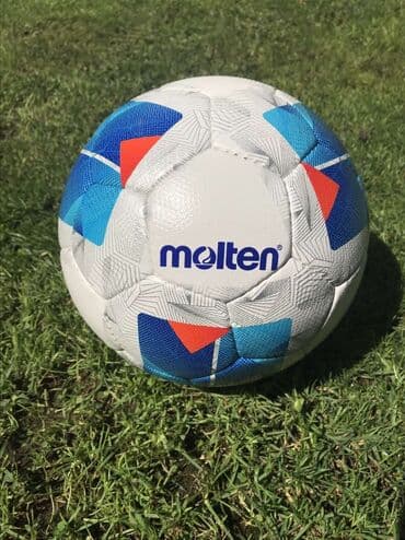 Музыкальные инструменты: Футзальный мяч Molten 5 с бело-сине-оранжевым дизайном, идеальный для — 2