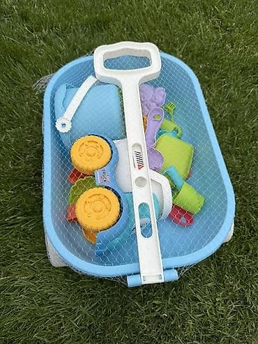 Песочницы: Детский набор для песочницы и пляжа с тележкой Комплект включает: - — 1