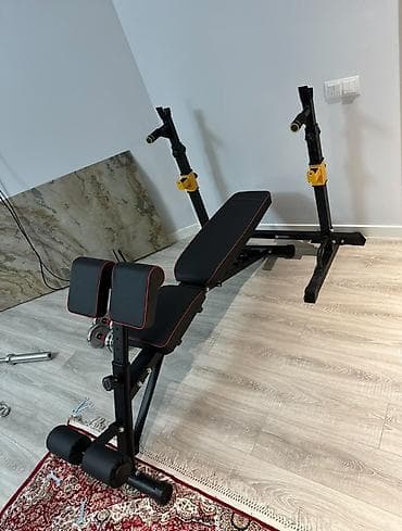 Многофункциональная силовая скамья 14500с / с регулируемыми стойками