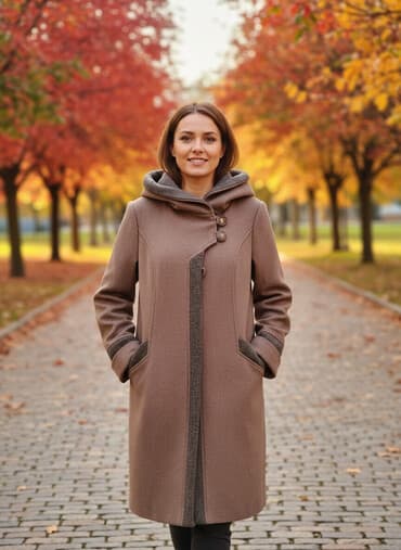 мужское зимнее пальто с капюшоном: Совершенно новое пальто с капюшоном до колен.Деми,но можно на теплую — 2