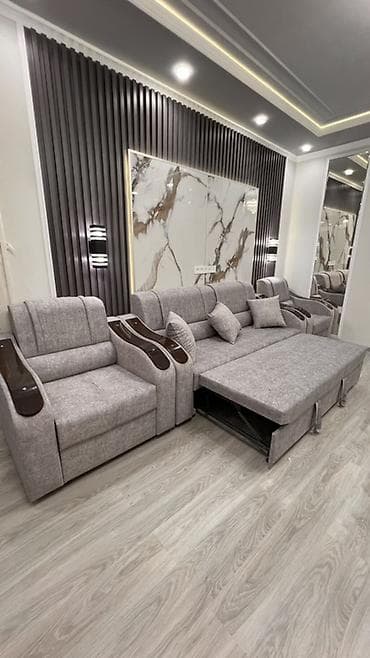 third edition solution: Комплект мягкой мебели, Новый, В рассрочку, Бесплатная доставка, цвет - Серый — 2