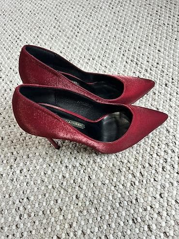 pull and beer: Женские туфли-лодочки Faiyiren - Цвет: глубокий бордовый/красное — 1