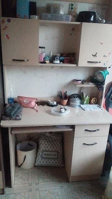 Компьютерный/письменный стол с надстройкой и тумбой - Конструкция — 6