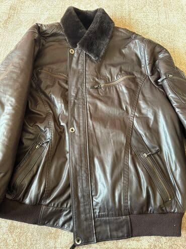 винтажные одежды: Эркектердин курткасы, Жаңы, түсү - Күрөң, Өзү алып кетүү — 6