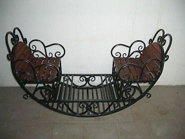 Товары для пикника: Садовые качели Металл, Со спинкой, С крышей — 3