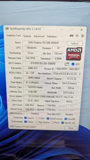 видеокарта 4: Видеокарта для ПК, Б/у, AMD, Radeon RX, 8 ГБ — 6