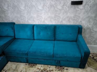 2 х местный раскладной диван: Раскладной диван, Б/у — 1