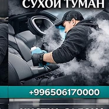 Профессиональная обработка салона автомобиля методом «сухой туман». -