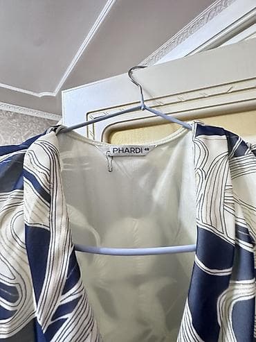 Повседневное платье, Лето, На запах, M — 2
