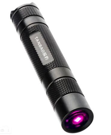 Ультрафиолетовый фонарик Материал: Авиационный титановый