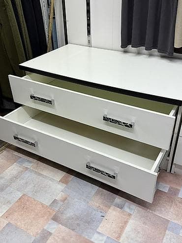 Комплектующие для мебели: Тумба для вещей и одежды, Без зеркала, ЛДСП, цвет - Белый — 1