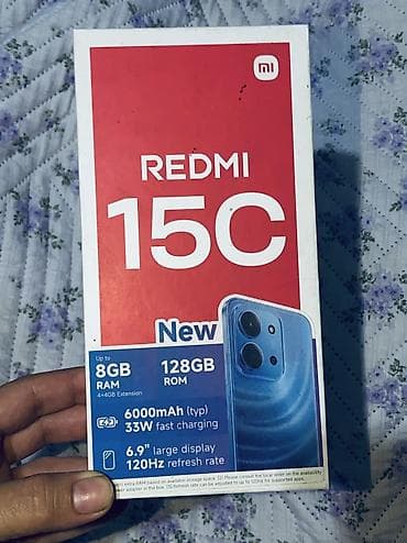 9 lite: Redmi, Redmi 15C, Новый, 128 ГБ, 2 SIM — 1