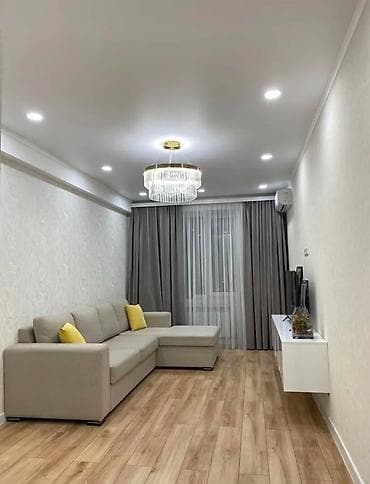 kva: 3 комнаты, 78 м², Асанбай мкр 11 этаж, Дизайнерский ремонт — 1