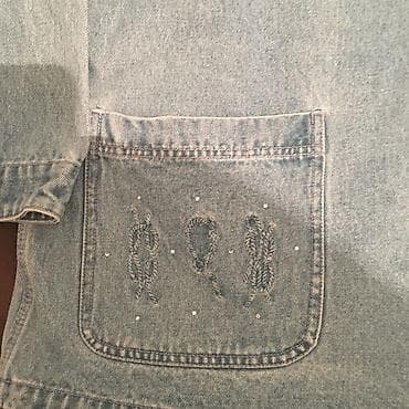 спец одежда мужской: Джинсовая куртка, Свободная модель, Осень-весна, Удлиненная модель, XL — 8