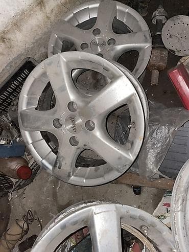 9 5j: Литые Диски R 15 Toyota, Комплект, отверстий - 5, Б/у — 4