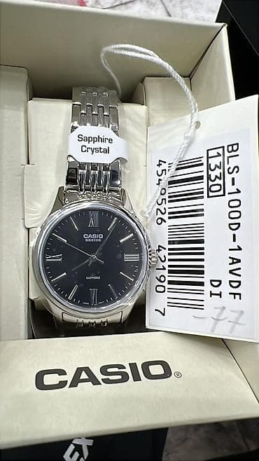 Жеке буюмдар: CASIO Beside BLS-100D-1AVDF — классические кварцевые часы с сапфировым — 1