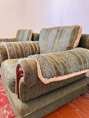 кресло ош: Ашкана үчүн жумшак бурчек, Колдонулган, Өзү алып кетүү, түсү - Жашыл — 6