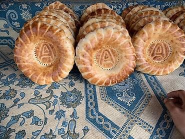 драгон фрукт: Лепёшка узбекская (нон, самаркандский хлеб) - Классическая круглая — 2