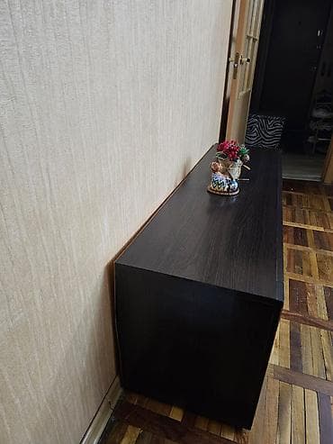 Тумба и подставка для телевизора, Напольная, МДФ, Самовывоз, цвет - Коричневый