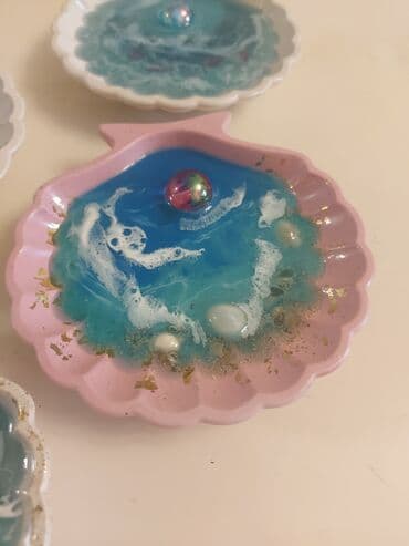 декоротивная: Декоративные подставки-ракушки для украшений из эпоксидной смолы. - — 3