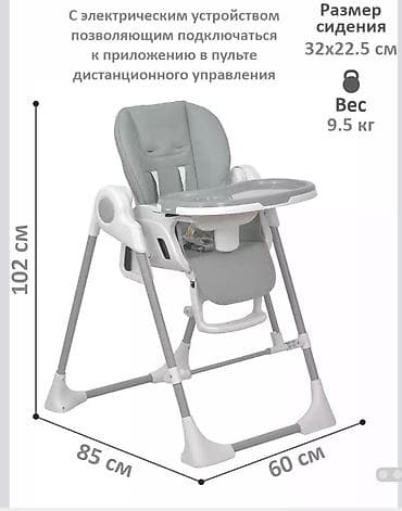автомобильные кресла: Стульчик для кормления, Б/у, Пластик, Трансформер, Электронный, цвет - Белый, Самовывоз, Платная доставка — 9