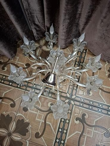 Үй жана бакча: Классический комплект освещения: потолочная люстра + настенный бра - — 2