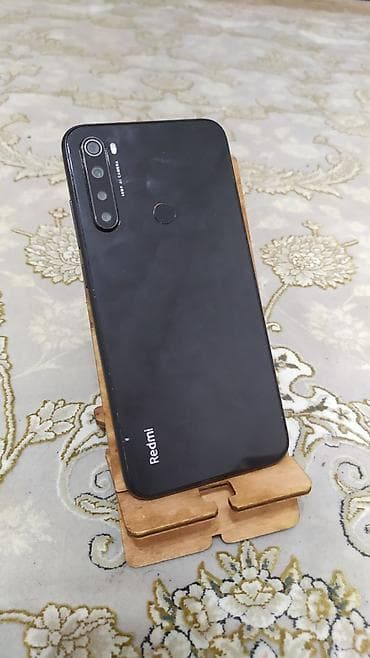 тилифо: Redmi, Redmi Note 8, Б/у, 64 ГБ, цвет - Черный, 2 SIM — 2